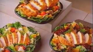 Wendys Grilled Chicken Salads  Television Commercial  2007 [upl. by Ekaj]