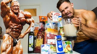 Ich esse 1 Tag lang wie Markus Rühl mit Thunfisch Proteinshake [upl. by Magill]