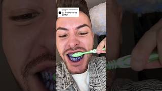 Je teste le dentifrice violet sur mes dents 😱😬 [upl. by Strait]