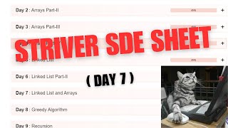 Day 7 Striver SDE Sheet topic  LinkedList [upl. by Vergos]