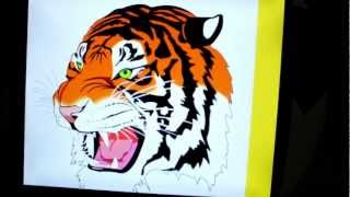 Accelerated SVG Tiger on Raspberry Pi [upl. by Fairman]