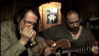 GREEN RIVER  CCR  Creedence Clearwater Revival 12 string acoustic guitar and Harp  Blues Cover [upl. by Wisnicki]