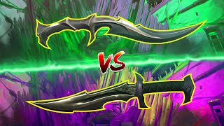 FORSAKEN KNIFE VS REAVER KNIFE  BEST VALORANT DAGGERS [upl. by Lenard]