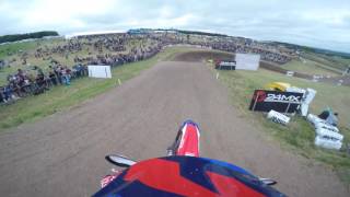 GoPro Evgeny Bobryshev FIM MXGP 2016 RD11 Matterley Basin United Kingdom Moto 1 [upl. by Eissen]