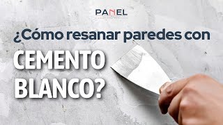 Cómo resanar paredes con cemento blanco ¡adiós a las grietas [upl. by Doowrehs]