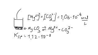 Kjemi 1  Løselighet Hvordan regne ut løselighetsproduktet Ksp og ioneproduktet Q [upl. by Lyrac]