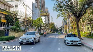 【4K】Walking around Soi Langsuan The Bangkok CBD’s Residential Oasis 2021 [upl. by Maisey934]