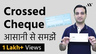 Crossing a Cheque  Explained in Hindi [upl. by Darwin745]