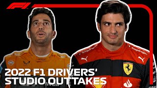 The 2022 F1 Drivers And Team Principals Hilarious Studio Outtakes [upl. by Neltiak]