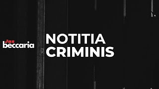 O que é Notitia Criminis ou Notícia do Crime [upl. by Felicle]