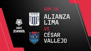 Alianza Lima 21 César Vallejo RESUMEN goles y mejores jugadas del partido por la Liga1 Te Apuesto [upl. by Hannis]