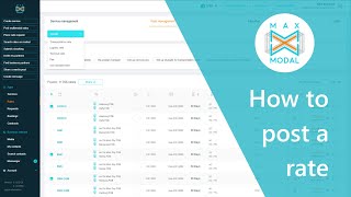 How to post freight rates [upl. by Willa]