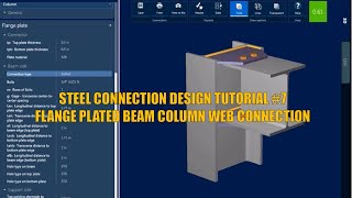 Flange Plated Beam Column Web Connection Design using Ram connection [upl. by Annod]