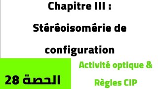 Chimie s2 biologie Activité optique amp Règles CIP [upl. by Chelsie233]