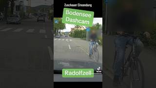 Bodensee Radolfzell TalahonVibes FahrradFails DashcamVideo shorts talahon dashcam [upl. by Ilocin146]