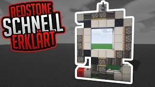 3x3 Piston Door bauen Tutorial ✨ Redstone Schnell Erklärt 05 ✨ ErikOnHisPeriod [upl. by Accire]