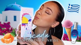 💙☀️NEW Escada Santorini Sunrise Perfume Review 💙☀️ [upl. by Mellette]