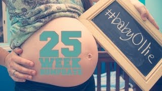 25 WEEK BUMPDATE w MY HUSBAND  Pregnant After Stillbirth [upl. by Kristel]