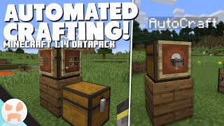 FULLY AUTOMATIC CRAFTING  Minecraft 114 Datapack [upl. by Noitsirhc497]