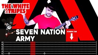 【THE WHITE STRIPES】 Seven Nation Army  cover by Masuka  LESSON  GUITAR TAB [upl. by Durarte]