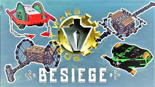 ROBOT WARS IN BESIEGE 2  Robot combat in Besiege [upl. by Yvor576]