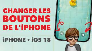 Nouveautés iOS 18 • iPhone  Personnaliser les boutons de lécran verrouillé [upl. by Ahsia]