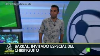 El Chiringuito  David Barral quotNo merece la pena manchar tu carrera futbolística por dineroquot [upl. by Aennil]