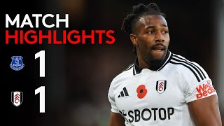 HIGHLIGHTS  Everton 11 Fulham [upl. by Skricki]