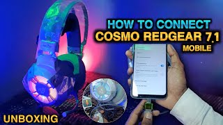 how to connect redgear cosmo 71 in mobile  Redgear Cosmo 71 Rgb Gaming Usb Headphone  techmodi [upl. by Gniy]