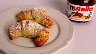 Nutella Croissants Recipe  Laura Vitale  Laura in the Kitchen Episode 328 [upl. by Eatnoed]