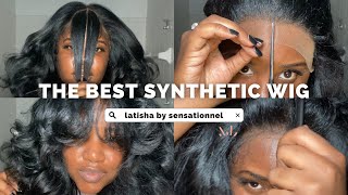 55 SYNTHETIC WIG  LATISHA SENSATIONNEL WHAT LACE CLOUD 9 WIG [upl. by Younger347]