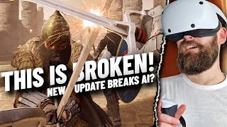 There is something WRONG with this PSVR 2 game  Broken AI amp VR Sword Fighting [upl. by Alekahs]