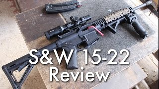 Smith amp Wesson MampP 1522 22LR AR15 Review and Disassembly [upl. by Arataj175]