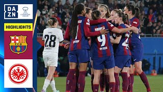 HIGHLIGHTS  Barcelona vs Eintracht Frankfurt UEFA Womens Champions League 202324 Matchday 5 [upl. by Alael]