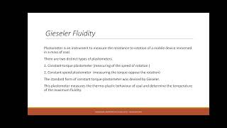 Rheological Properties of Coking coal Fluidity [upl. by Lucine]