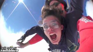 Funniest Tandem Skydive Video of all Time  Skydive Ramblers [upl. by Chadd]