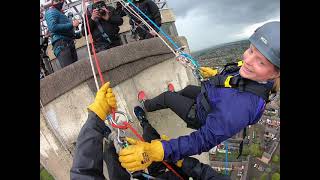 Abseiling down Northampton lift tower [upl. by Niassuh]