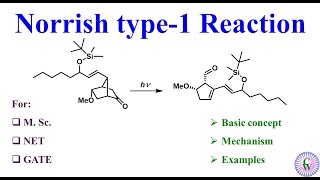 Norrish type1 reaction Basic concept Mechanism and Examples [upl. by Willmert]