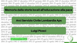 ASC Lombardia Aps  Luigi Piceci  Intervista Progetto Memoria 2020 [upl. by Yann]