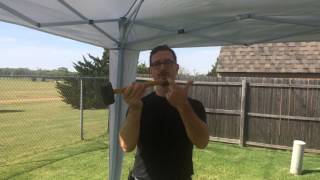 How to set up secure amp tear down a 10x10 easy up canopy tent [upl. by Horn]