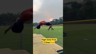 High Jump Fosbury flop technique 2 steps se  😍🥰 highjump highjumptips [upl. by Azyl]