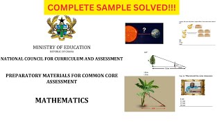 BECE 2024 Mathematics Sample Questions with answers Full Set [upl. by Zaragoza348]