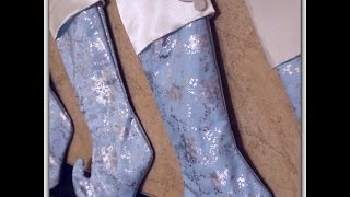 DIY Sew a Christmas Stocking w Lining amp Cuff No Raw Seams [upl. by Hammerskjold]