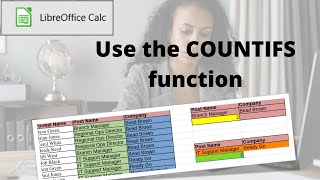 How to use the COUNTIFS function in LibreOffice Calc [upl. by Hannan]