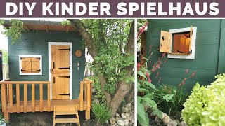 Spielhaus selber bauen  DIY Anleitung  Kinder Holzhaus für den Garten  Gartenhaus [upl. by Aridnere]