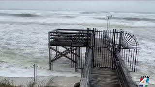 Downtown St Augustine deals with flooding in the aftermath of Hurricane Milton [upl. by Rusel]