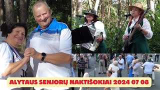 Alytaus senjorų naktišokiai 2024 07 08 su grupe RampA iš Tytuvėnų [upl. by Skantze]