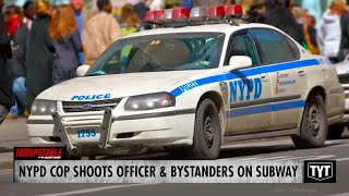 Cop Shoots Officer Bystanders On Subway Over Skipped Fare [upl. by Ronoel190]