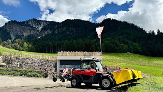 Teil 13 Silageernte bei schwierigen Bedingungen Mähen und Wenden im nassen Gelände mit Aebi TT281 [upl. by Birkle]