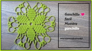 Como hacer un hexágono a crochet paso a paso ☸💛🤩 [upl. by Yruy]